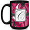 Tulips Coffee Mug - 15 oz - Black Full