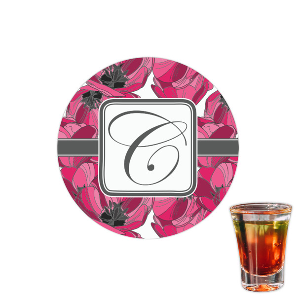 Custom Tulips Printed Drink Topper - 1.5" (Personalized)