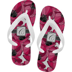 Tulips Flip Flops - XSmall (Personalized)