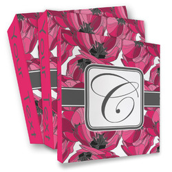 Tulips 3 Ring Binder - Full Wrap (Personalized)