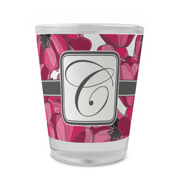 Custom Tulips Glass Shot Glass - 1.5 oz - Single (Personalized)