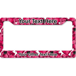 Tulips License Plate Frame - Style B (Personalized)