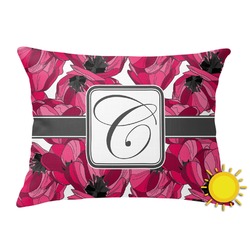 Tulips Outdoor Throw Pillow (Rectangular) (Personalized)