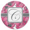 Tulips Round Coaster Rubber Back - Single