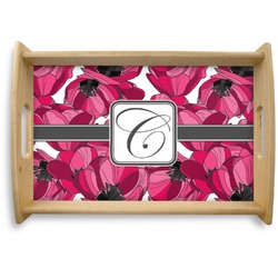 Tulips Natural Wooden Tray - Small (Personalized)