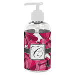 Tulips Plastic Soap / Lotion Dispenser (8 oz - Small - White) (Personalized)