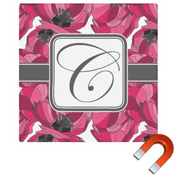 Tulips Square Car Magnet - 6" (Personalized)