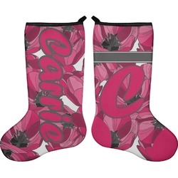 Tulips Holiday Stocking - Double-Sided - Neoprene (Personalized)