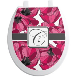 Tulips Toilet Seat Decal - Round (Personalized)