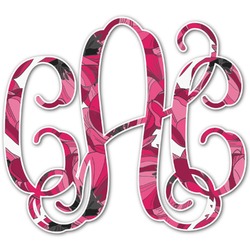 Tulips Monogram Decal - Small (Personalized)