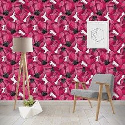 Tulips Wallpaper & Surface Covering (Water Activated - Removable)