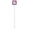 Tulips White Plastic Stir Stick - Double Sided - Square - Single Stick