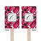 Tulips Wooden 6.25" Stir Stick - Rectangular - Double Sided - Front & Back