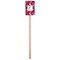 Tulips Wooden 6.25" Stir Stick - Rectangular - Single Stick