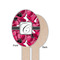 Tulips Wooden Food Pick - Oval - Single Sided - Front & Back