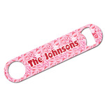 Lips n Hearts Bar Bottle Opener w/ Couple's Names