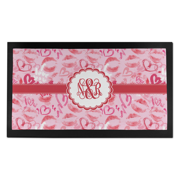 Custom Lips n Hearts Bar Mat - Small (Personalized)