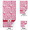 Lips n Hearts Bath Towel Sets - 3-piece - Approval