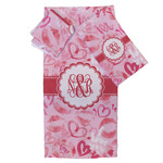 Lips n Hearts Bath Towel Set - 3 Pcs (Personalized)