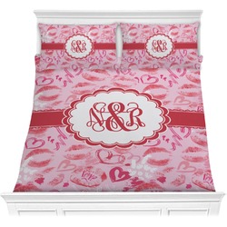 Lips n Hearts Comforter Set - Full / Queen (Personalized)
