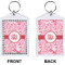 Lips n Hearts Bling Keychain (Front + Back)