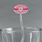 Lips n Hearts Clear Plastic 7" Stir Stick - Oval - Main