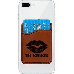 Lips n Hearts Leatherette Phone Wallet (Personalized)