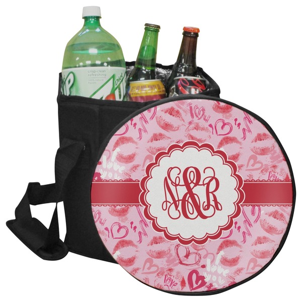 Custom Lips n Hearts Collapsible Cooler & Seat (Personalized)