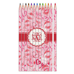 Lips n Hearts Colored Pencils (Personalized)
