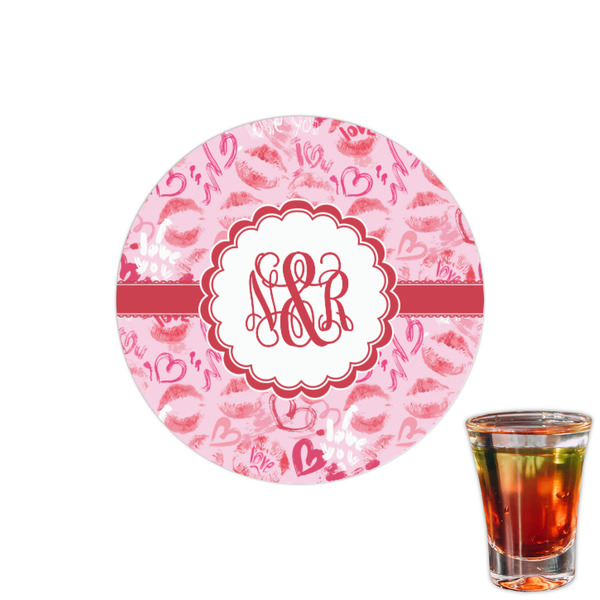 Custom Lips n Hearts Printed Drink Topper - 1.5" (Personalized)