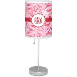 Lips n Hearts 7" Drum Lamp with Shade Linen (Personalized)