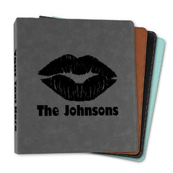 Lips n Hearts Leather Binder - 1" (Personalized)
