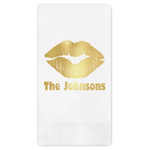 Lips n Hearts Guest Napkins - Foil Stamped (Personalized)