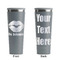 Lips n Hearts Grey RTIC Everyday Tumbler - 28 oz. - Front and Back