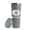 Lips n Hearts Grey RTIC Everyday Tumbler - 28 oz. - Lid Off