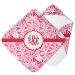 Lips n Hearts Hooded Baby Towel (Personalized)
