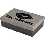 Lips n Hearts Large Gift Box w/ Engraved Leather Lid (Personalized)