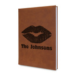 Lips n Hearts Leather Sketchbook - Small - Single Sided (Personalized)