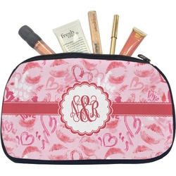 Lips n Hearts Makeup / Cosmetic Bag - Medium (Personalized)