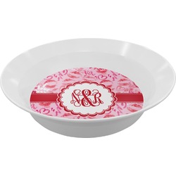 Lips n Hearts Melamine Bowl - 12 oz (Personalized)