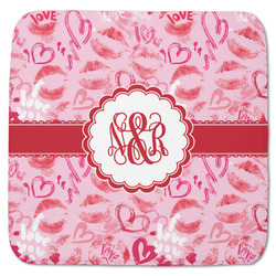 Lips n Hearts Memory Foam Bath Mat - 48"x48" (Personalized)