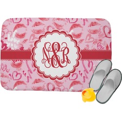 Lips n Hearts Memory Foam Bath Mat (Personalized)