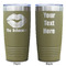 Lips n Hearts Olive Polar Camel Tumbler - 20oz - Double Sided - Approval