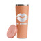 Lips n Hearts Peach RTIC Everyday Tumbler - 28 oz. - Lid Off