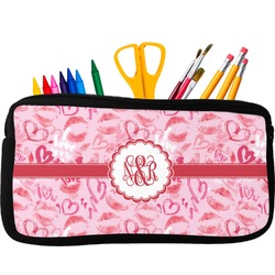 Lips n Hearts Neoprene Pencil Case (Personalized)