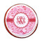 Lips n Hearts Printed Icing Circle - Medium - On Cookie