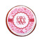 Lips n Hearts Printed Icing Circle - Small - On Cookie