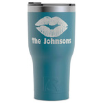 Lips n Hearts RTIC Tumbler - Dark Teal - Laser Engraved - Single-Sided (Personalized)