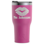 Lips n Hearts RTIC Tumbler - Magenta - Laser Engraved - Single-Sided (Personalized)