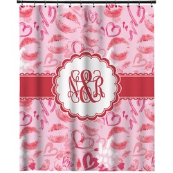 Lips n Hearts Extra Long Shower Curtain - 70"x84" (Personalized)